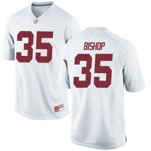 Youth Alabama Crimson Tide #35 Cooper Bishop White Game NCAA College Football Jersey 2403EJQG5